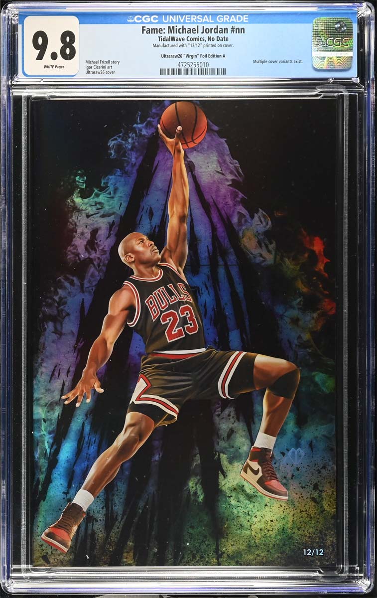 Michael Jordan #1 Fame Series CGC 9.8 Ultraraw26 Black Foil Variant #12/12