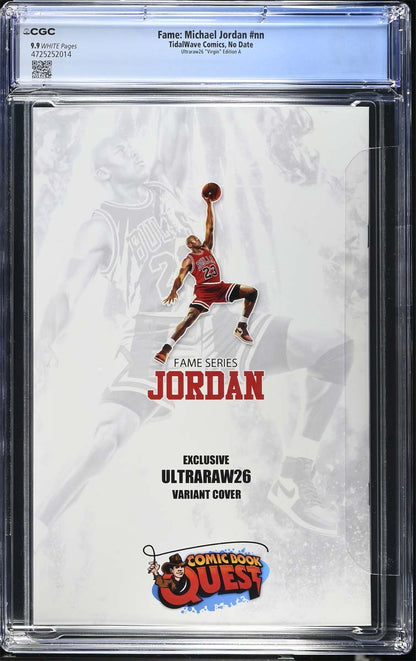 Michael Jordan #1 Fame Series CGC 9.9 Ultraraw26 CBQ Virgin Variant #19/45 Back