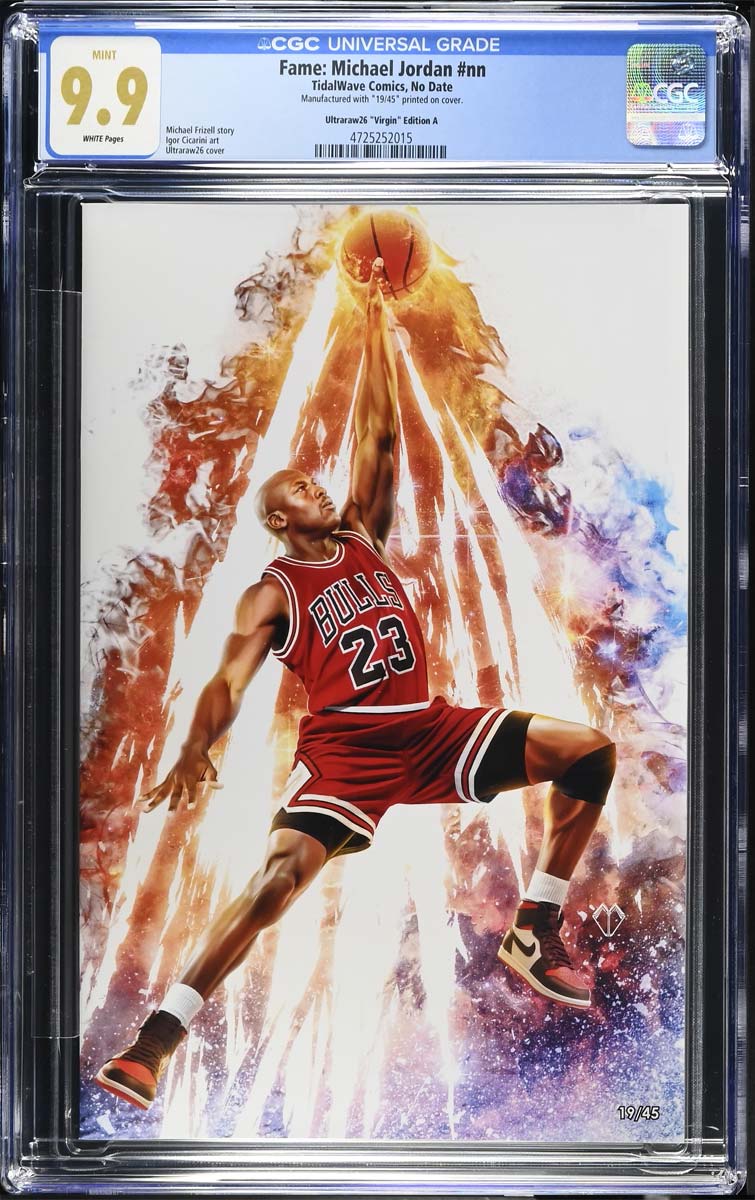 Michael Jordan #1 Fame Series CGC 9.9 Ultraraw26 CBQ Virgin Variant #19/45