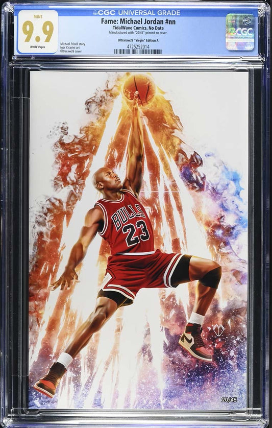 Michael Jordan #1 Fame Series CGC 9.9 Ultraraw26 CBQ Virgin Variant #20/45