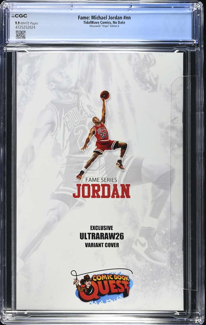 Michael Jordan #1 Fame Series CGC 9.9 Ultraraw26 CBQ Virgin Variant #23/45