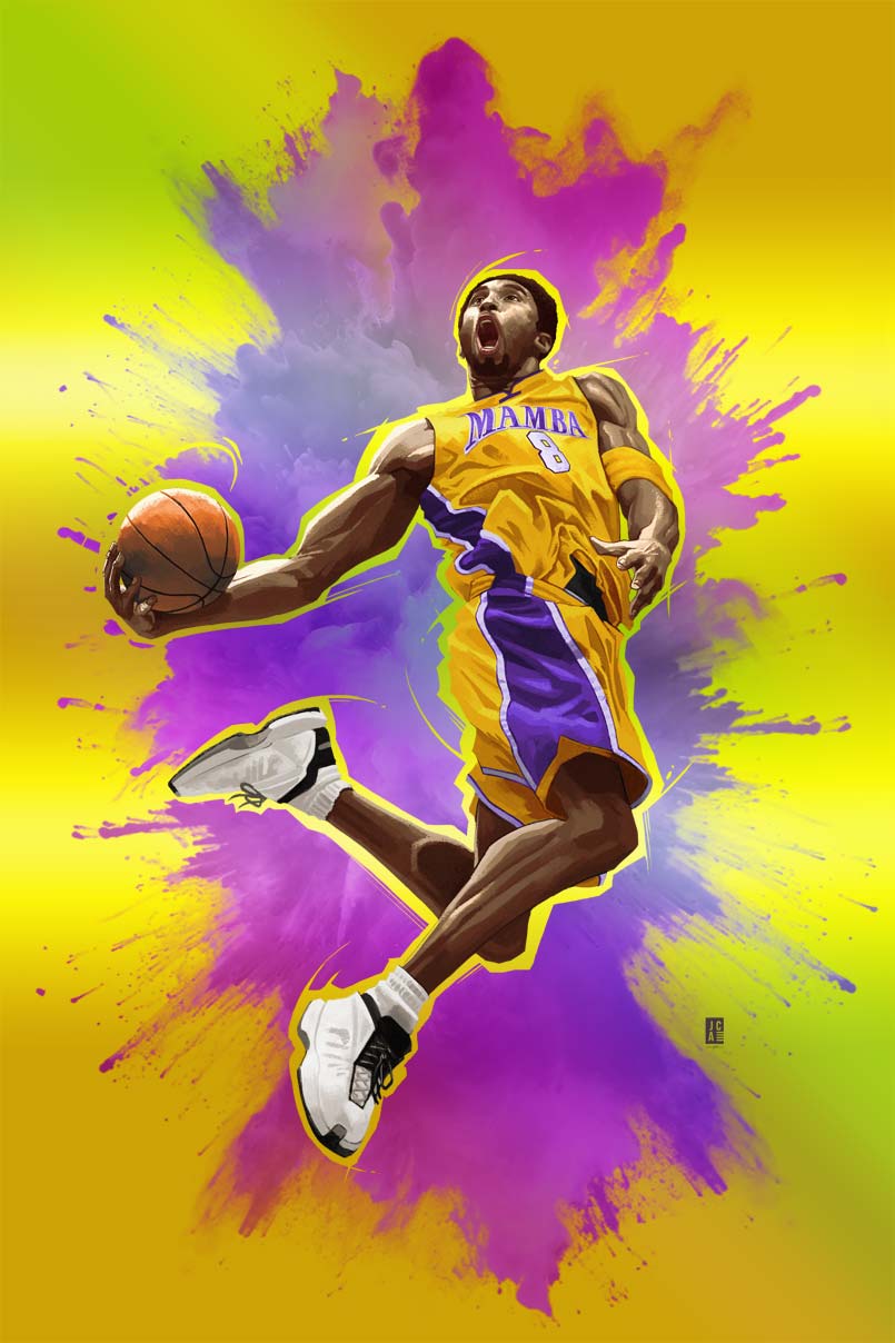 Kobe Bryant #1 Tribute Series Jackson Caspersz Secret Spot Foil Variant LTD 8