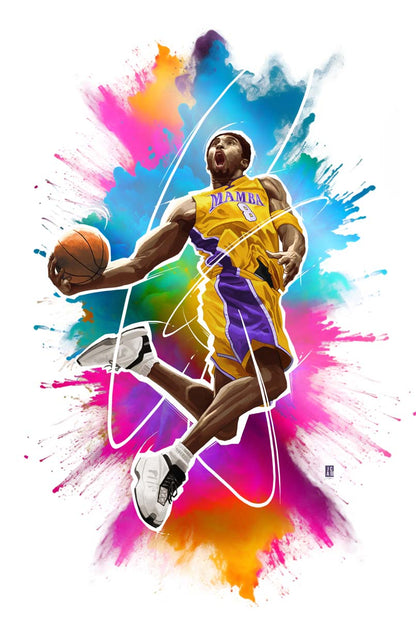 Kobe Bryant #1 Tribute Series Jackson Caspersz Spot Foil Variant LTD 24