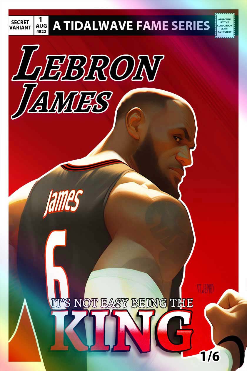 Lebron James #1 St. Jepan Secret Miami Heat Foil Variant LTD 6