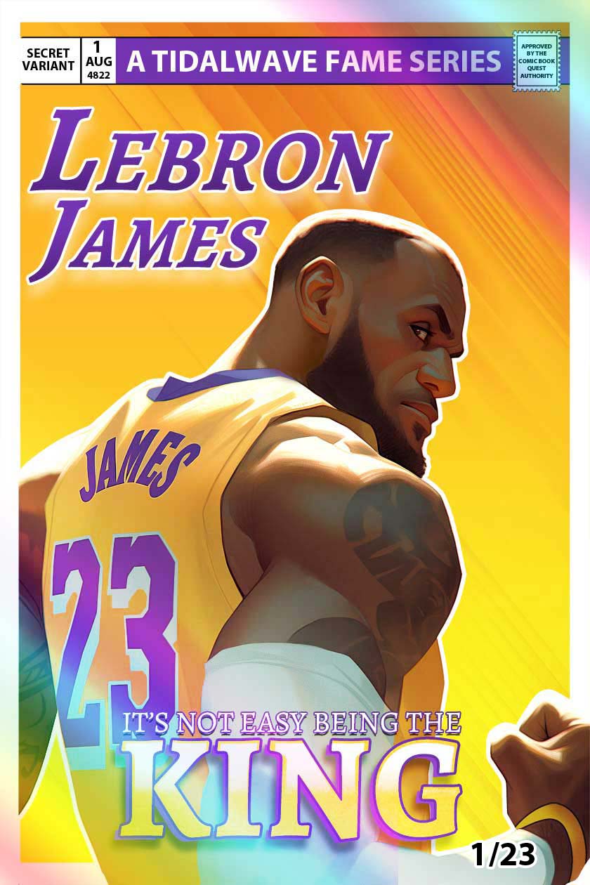 Lebron James #1 St. Jepan Secret Laker Foil Variant LTD 23