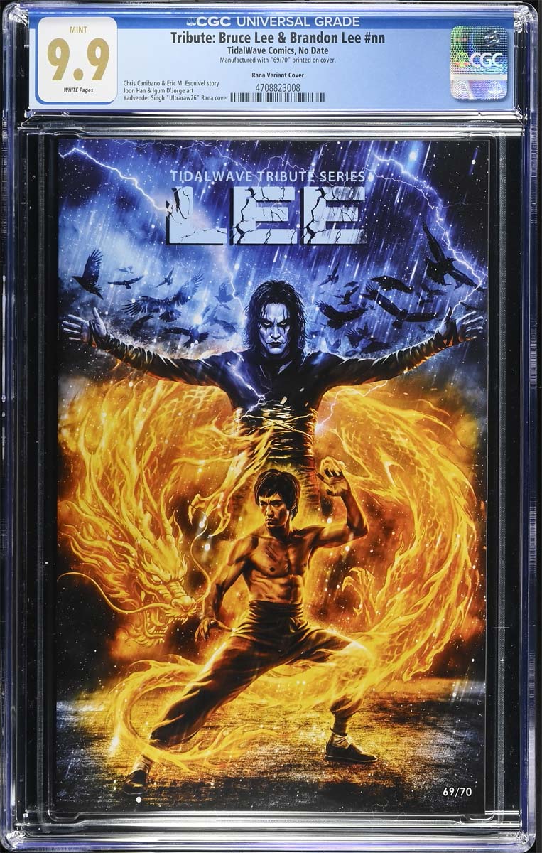 Lee #1 CGC 9.9 Ultraraw26 Secret Trade Variant (Bruce & Brandon LEE) #69/70