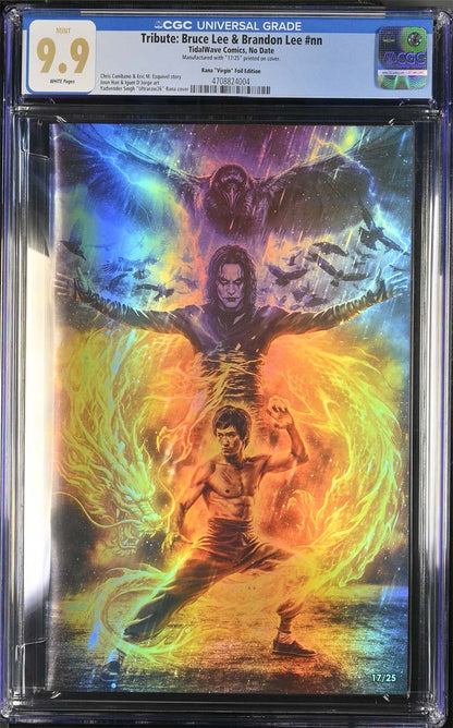 Lee #1 CGC 9.9 Ultraraw26 Secret Foil Variant (Bruce & Brandon LEE) #17/25