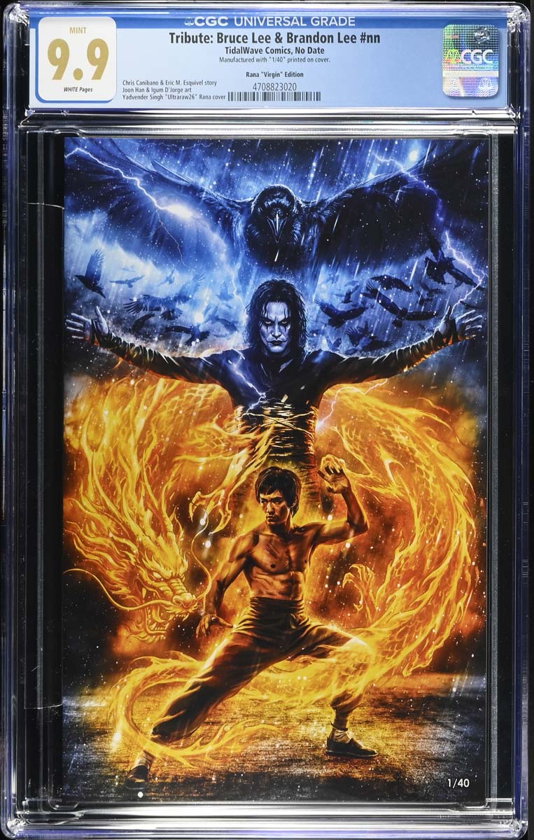 Lee #1 CGC 9.9 Ultraraw26 Secret Virgin Variant (Bruce & Brandon LEE) #1/40