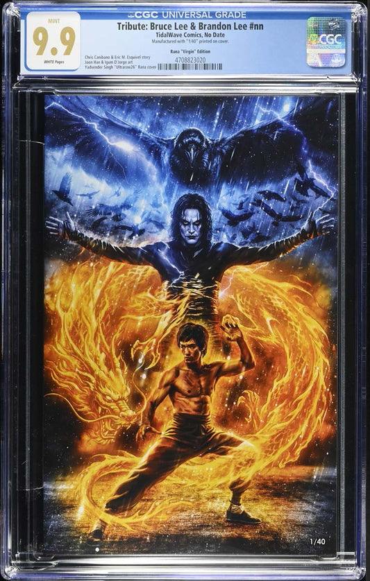 Lee #1 CGC 9.9 Ultraraw26 Secret Virgin Variant (Bruce & Brandon LEE) #1/40