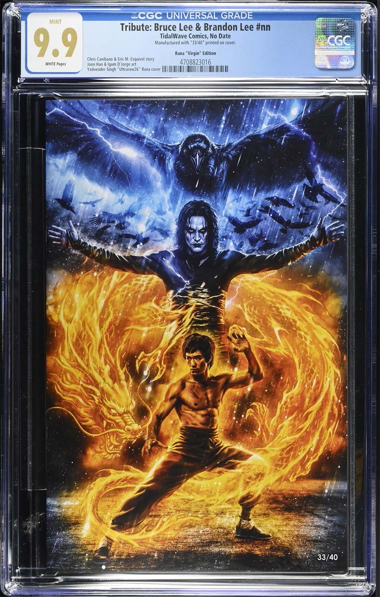 Lee #1 CGC 9.9 Ultraraw26 Secret Virgin Variant (Bruce & Brandon LEE) #33/40