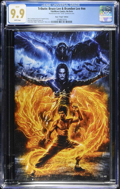 Lee #1 CGC 9.9 Ultraraw26 Secret Virgin Variant (Bruce & Brandon LEE) #33/40