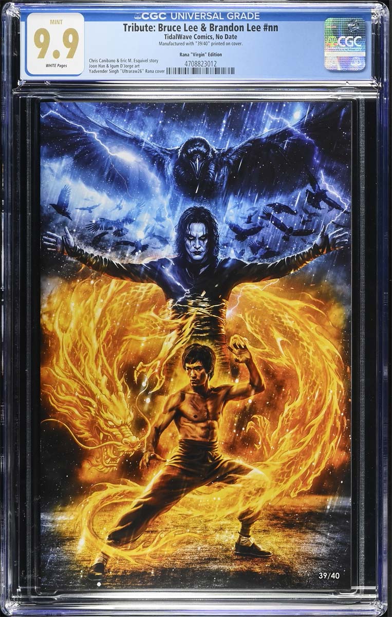 Lee #1 CGC 9.9 Ultraraw26 Secret Virgin Variant (Bruce & Brandon LEE) #39/40