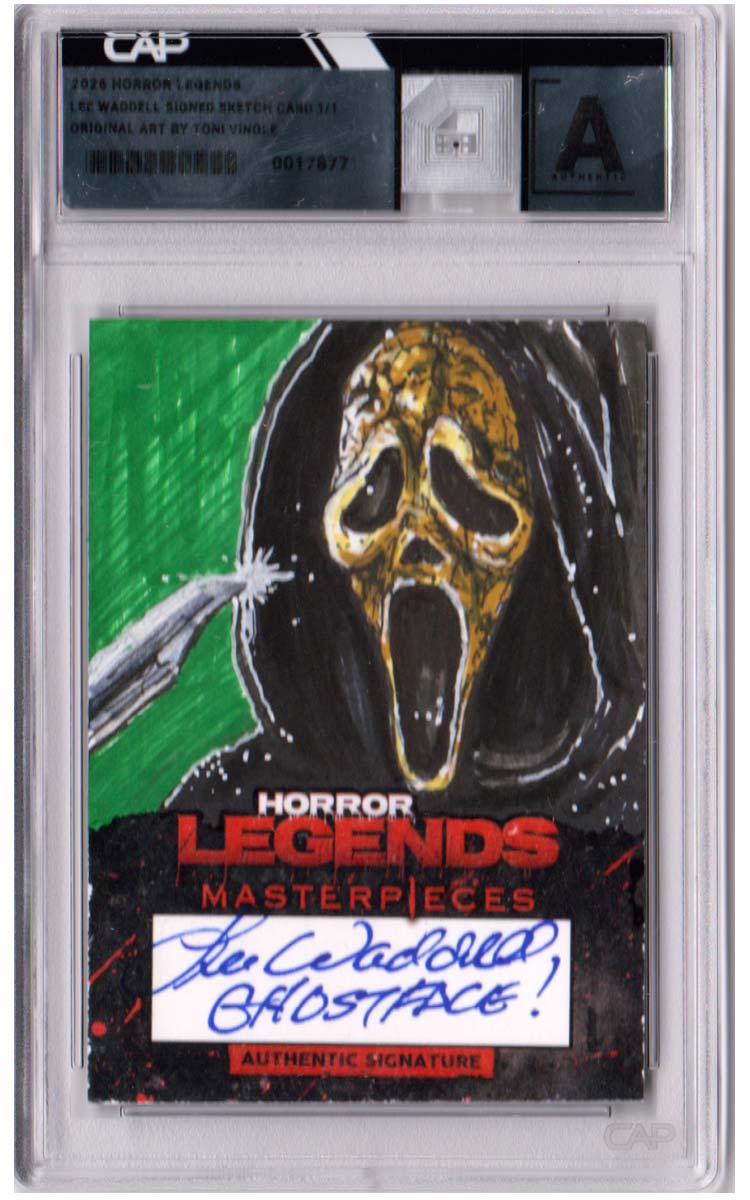 2026 Horror Legends Original Sketch Card of Ghostface Signed by Lee Waddell 1/1