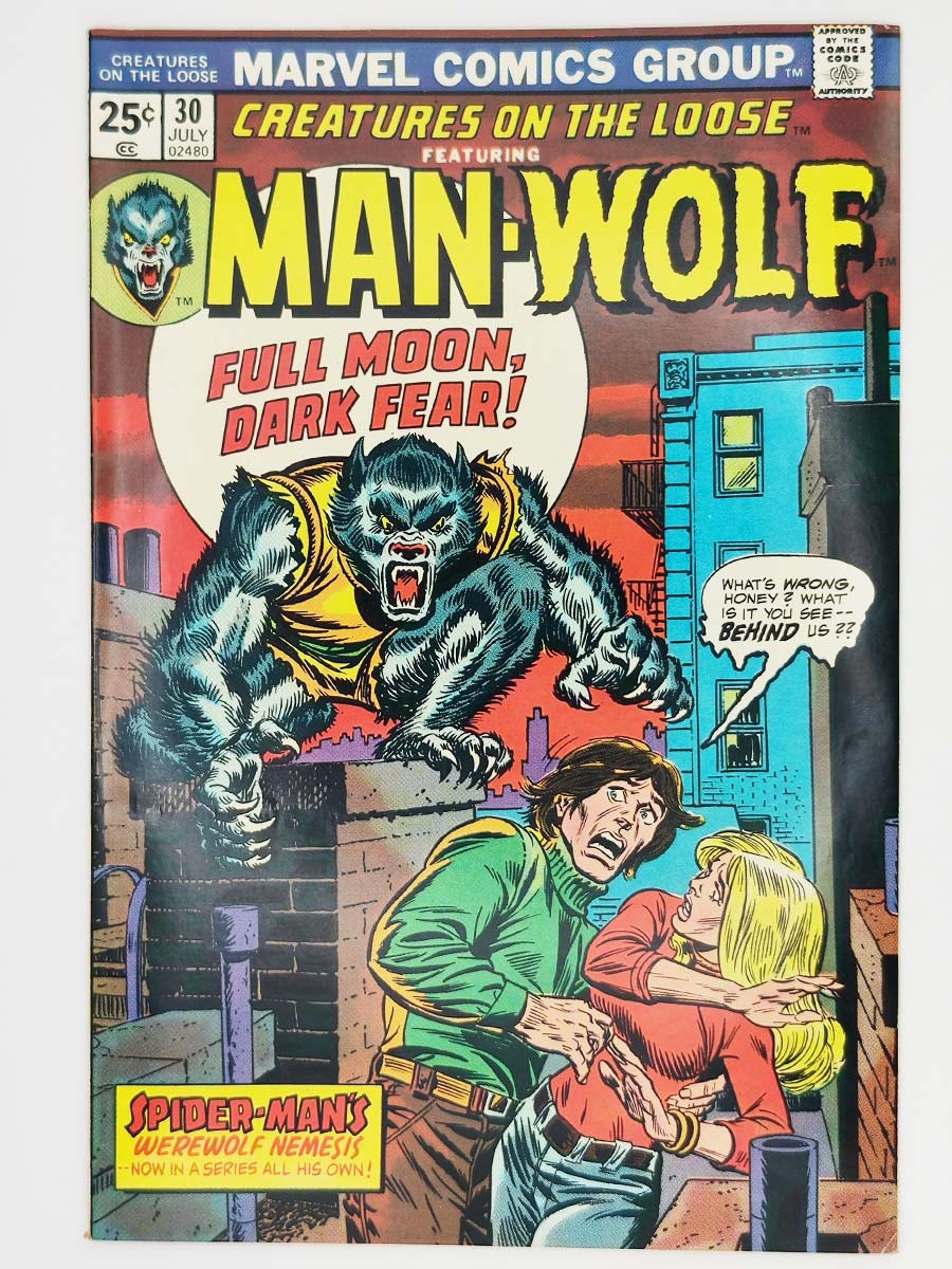 Creatures on the Loose Man-Wolf #30 1st Simon Stroud