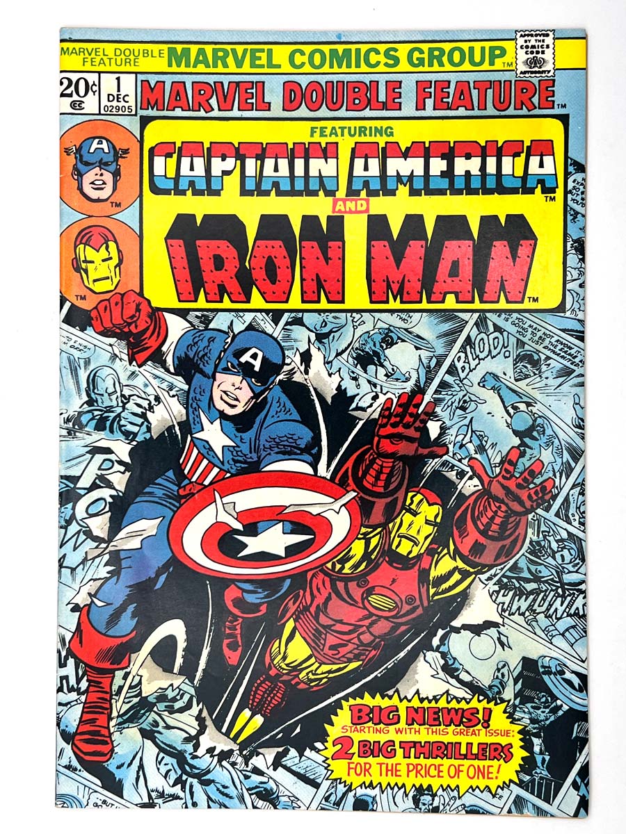 Marvel Double Feature #1 Features Captain America & Iron Man