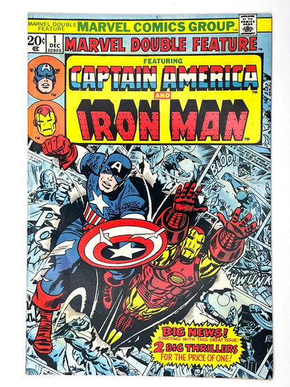 Marvel Double Feature #1 Features Captain America & Iron Man
