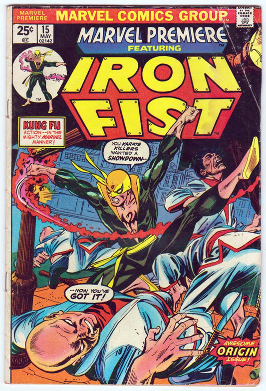 Marvel Premiere #15 Featuring Iron Fist 1st App Iron Fist