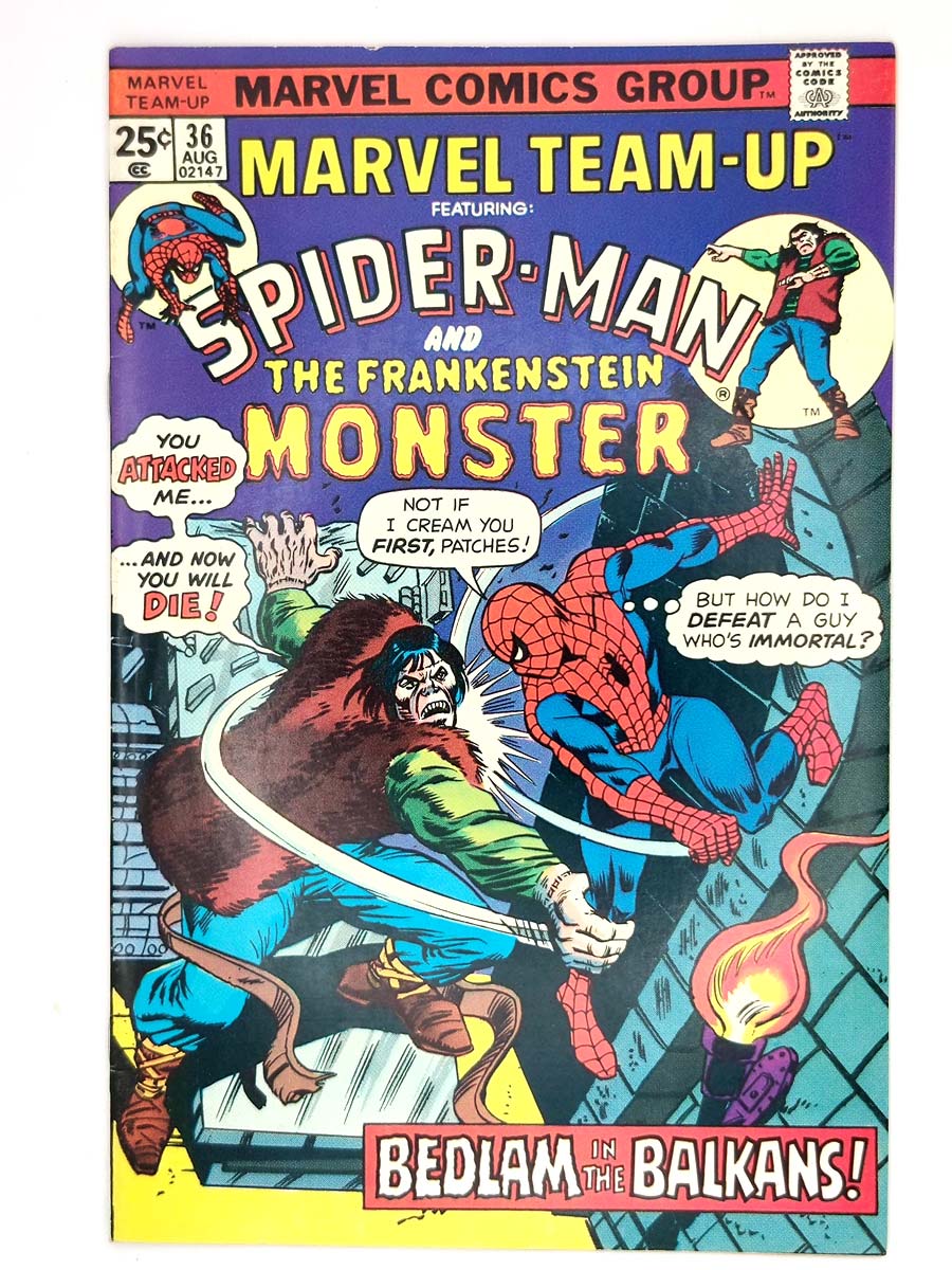 Marvel Team-Up #36 Featuring Spider-Man & Frankenstein