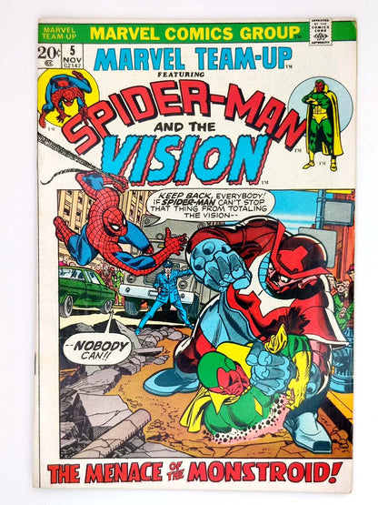 Marvel Team-Up #5 Featuring Spider-Man & Vision 1st Monstroid