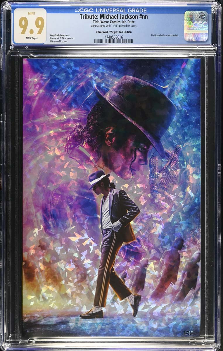 Michael Jackson #1 CGC 9.9 Ultraraw26 Secret Cracked Ice Variant #1/15
