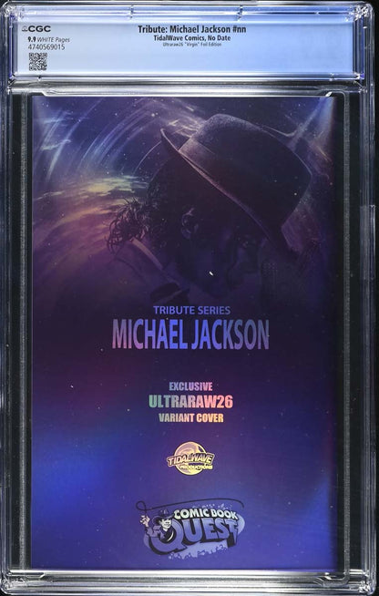 Michael Jackson #1 CGC 9.9 Ultraraw26 Secret Foil Variant #1/25 Back