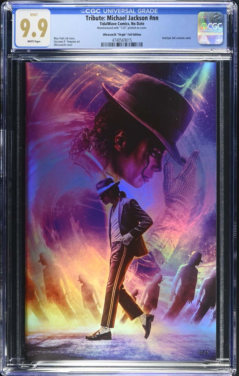 Michael Jackson #1 CGC 9.9 Ultraraw26 Secret Foil Variant #1/25