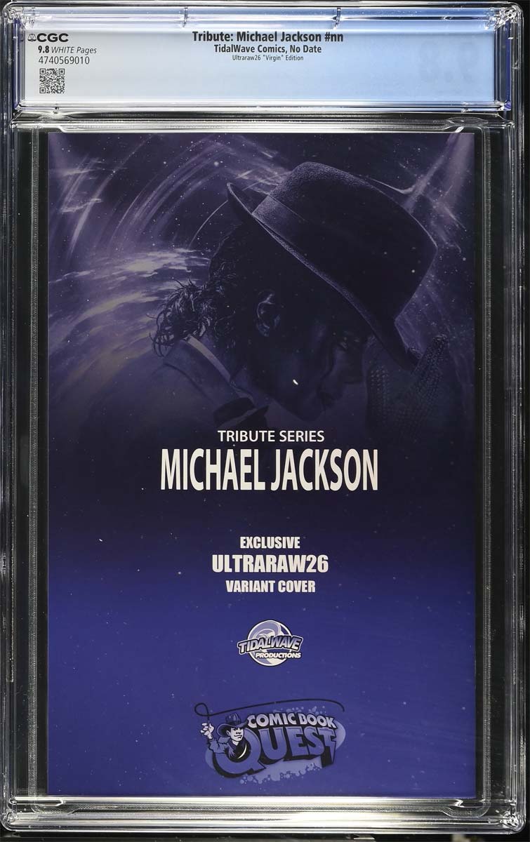 Michael Jackson #1 CGC 9.8 Ultraraw26 Secret Virgin Variant #1/40 Back