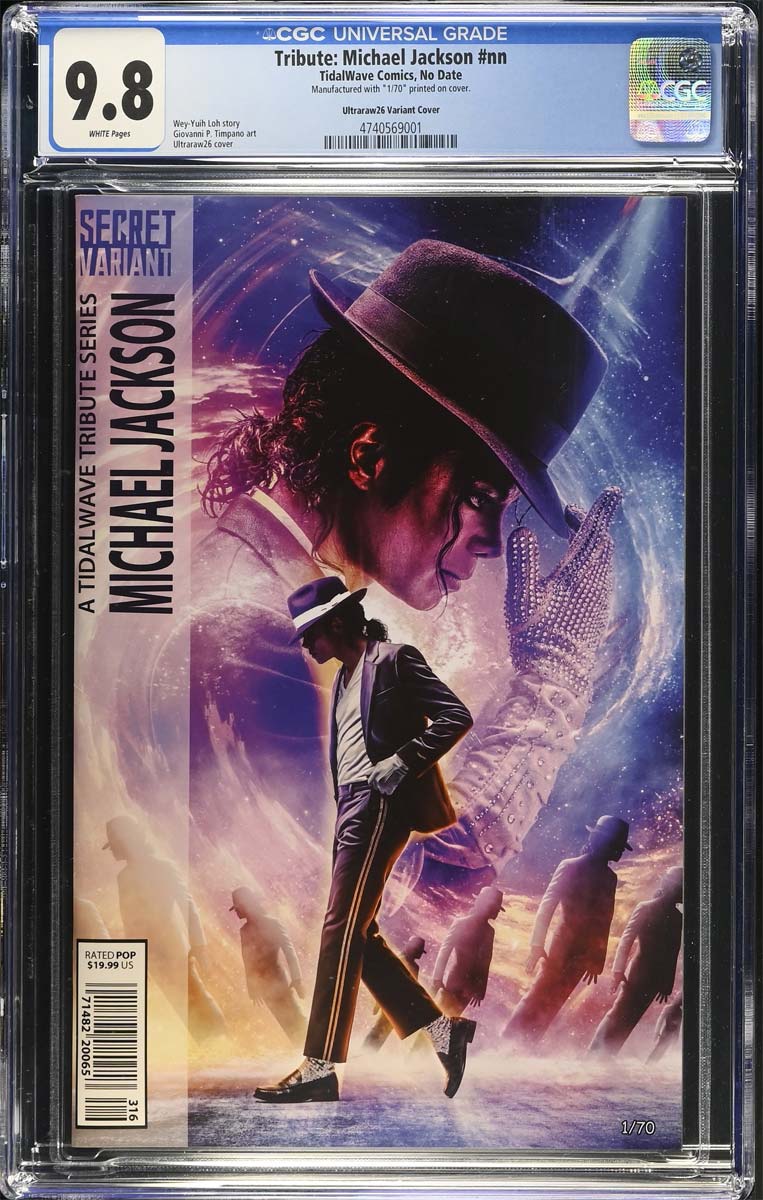 Michael Jackson #1 CGC 9.8 Ultraraw26 Secret Trade Variant #1/70