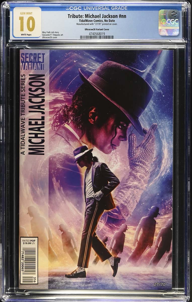 Michael Jackson #1 CGC 10 Ultraraw26 Secret Trade Variant #27/70