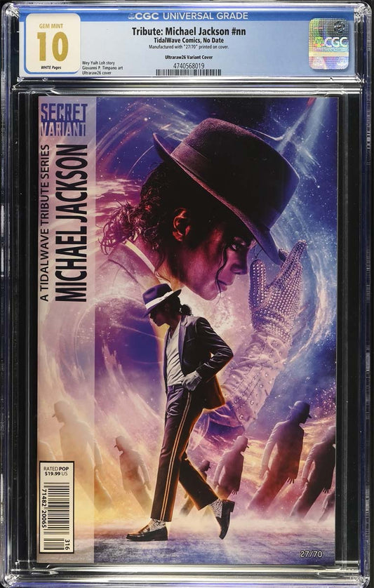 Michael Jackson #1 CGC 10 Ultraraw26 Secret Trade Variant #27/70