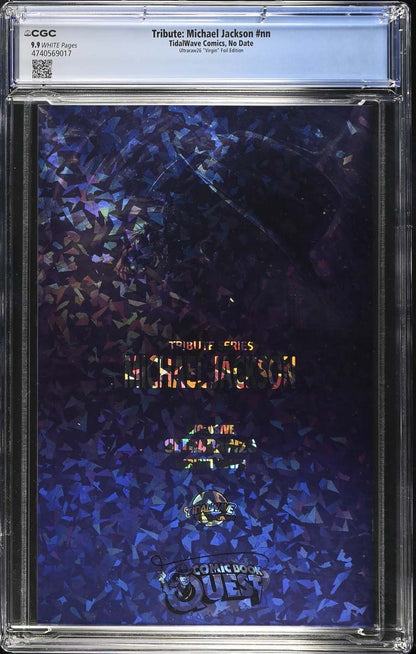 Michael Jackson #1 CGC 9.8 Ultraraw26 Secret Cracked Ice Variant #15/15 Back
