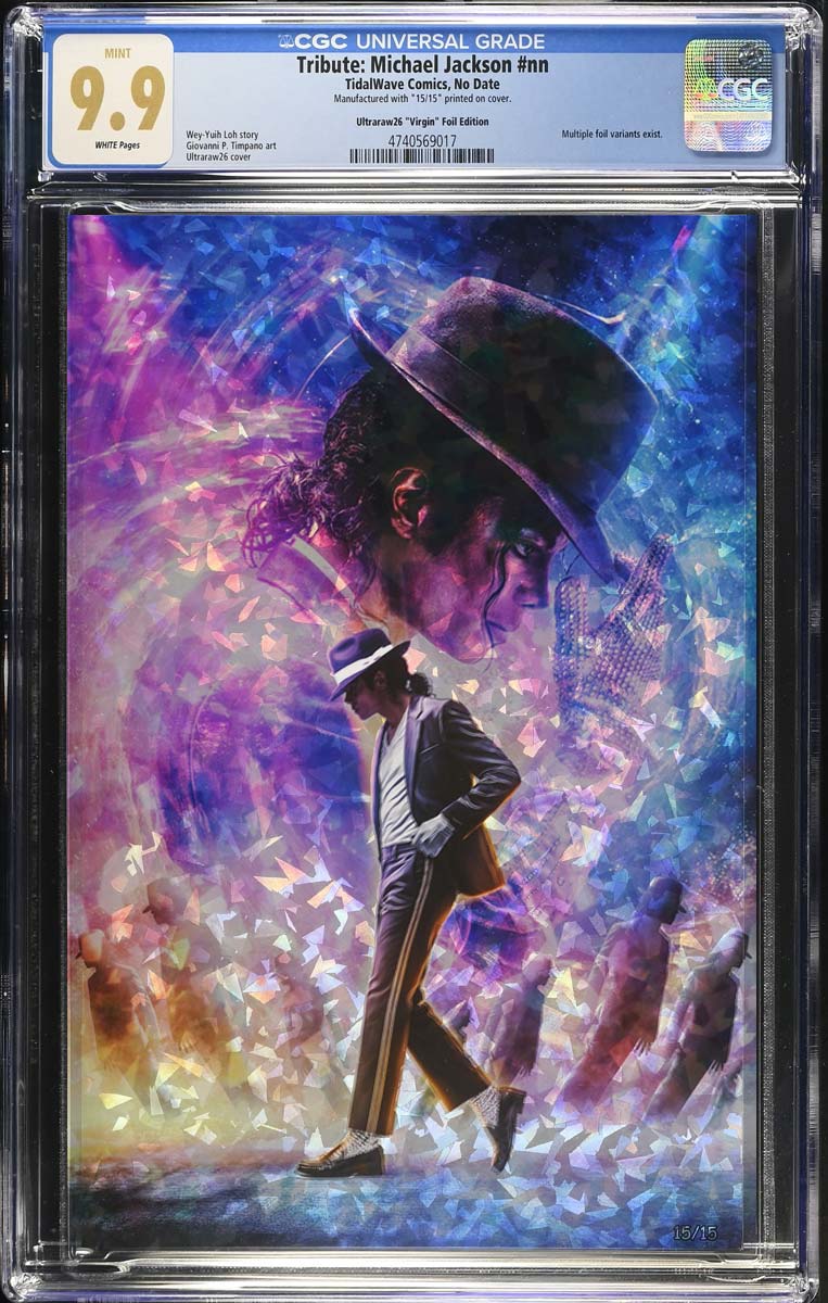 Michael Jackson #1 CGC 9.8 Ultraraw26 Secret Cracked Ice Variant #15/15