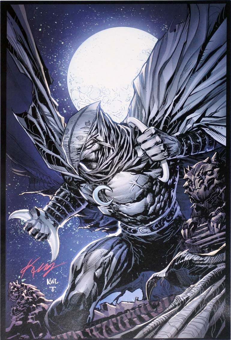 Moon Knight 11x17 Print by Ken Lashley Limited Poster Signed