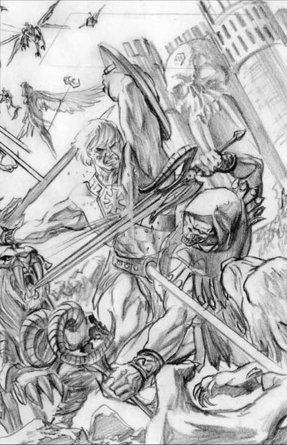 Masters of the Universe Revelations #1 Alex Ross Club Exclusive Sketch Virgin Variant