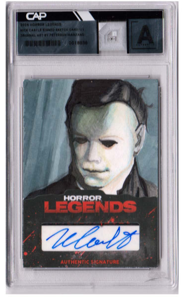 2026 Horror Legends Original Sketch Card of Michael Myers Signed
