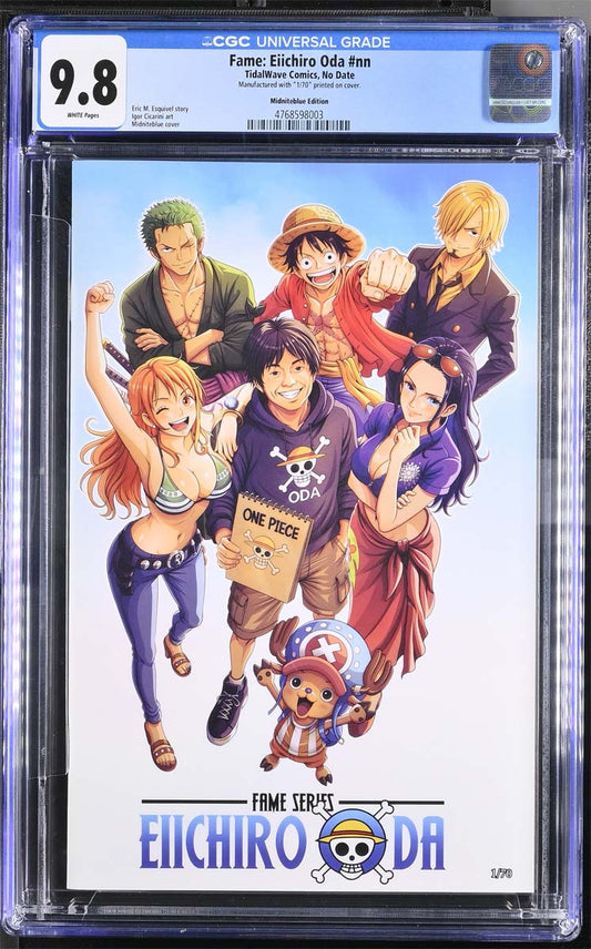 Eiichiro Oda #1 One-Piece CGC 9.8 Midniteblue Trade Variant #1/70