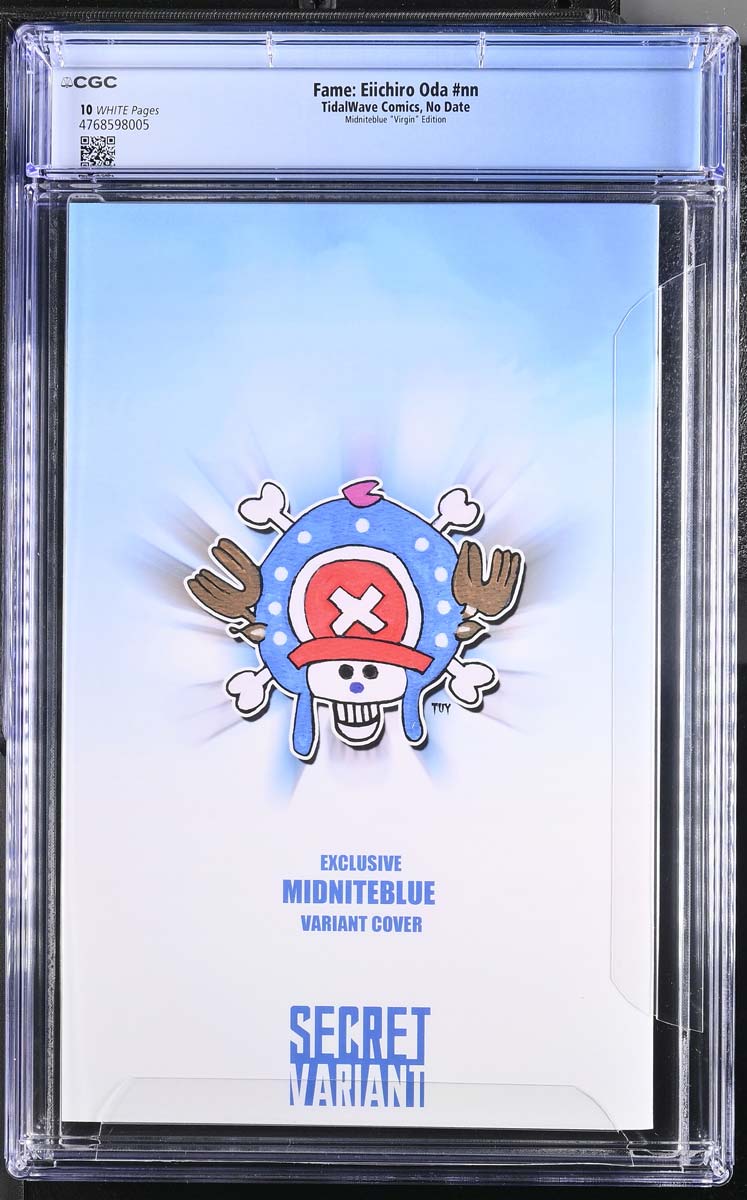 Eiichiro Oda #1 Fame Series CGC 10 Midniteblue Virgin Variant #1/40 Back