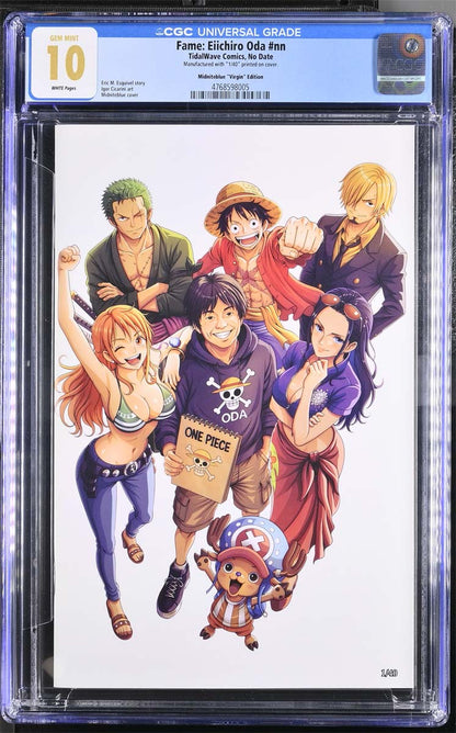 Eiichiro Oda #1 Fame Series CGC 10 Midniteblue Virgin Variant #1/40