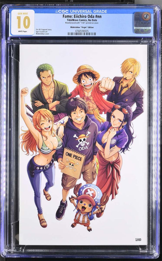 Eiichiro Oda #1 Fame Series CGC 10 Midniteblue Virgin Variant #1/40