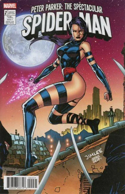 Peter Parker The Spectacular Spider-Man #2 Jim Lee Psylocke Variant