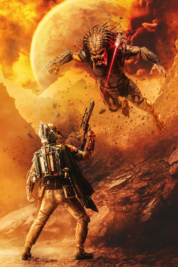 Bootleg Special: Predator vs Boba Fett #1 Ultraraw26 Virgin Variant LTD 30