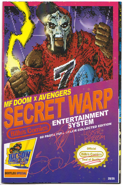 Bootleg Special: 60 Page Collectors Edition Flip Cover NES Homage Variant Triple Signed Back