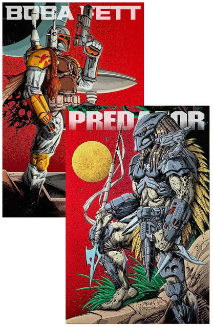 Bootleg Special: Predator vs Boba Fett #1 Shelby Robertson Tucson Con Variant Set