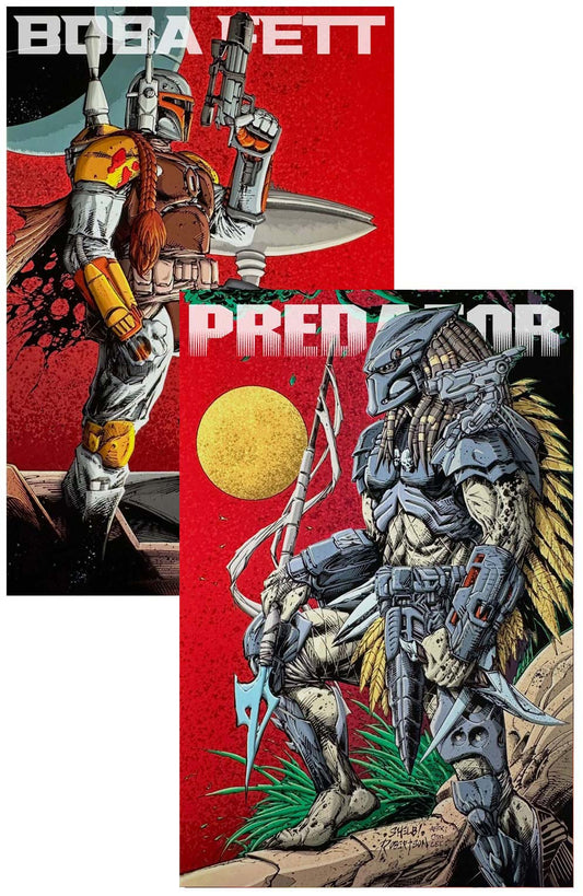 Bootleg Special: Predator vs Boba Fett #1 Shelby Robertson Tucson Con Variant Set