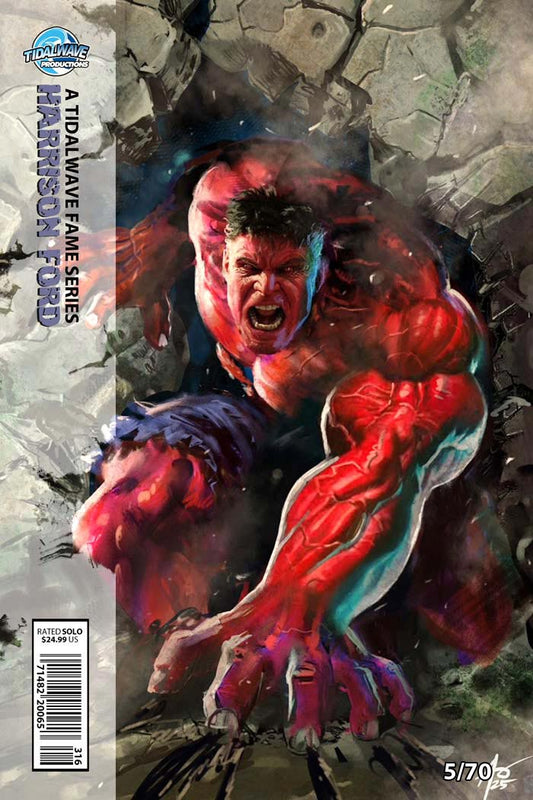 Harrison Ford #1 Rudy AO CBQ Red Hulk Trade Variant LTD 70