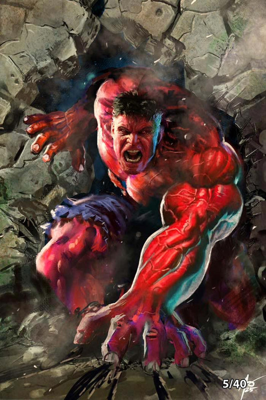 Harrison Ford #1 Rudy AO CBQ Red Hulk Virgin Variant LTD 40