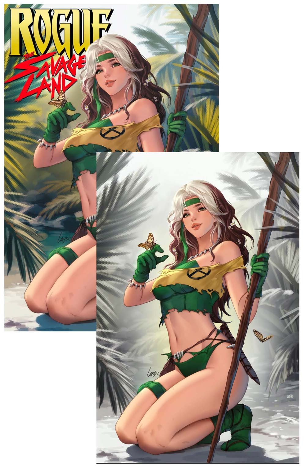 Rogue Savage Land #1 Letrix Variant Set