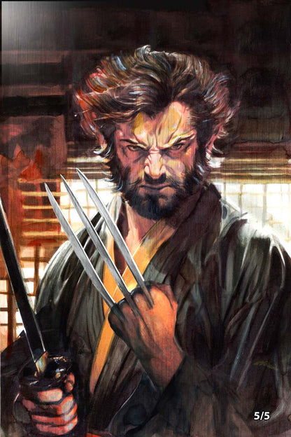 Hugh Jackman #1 Berto Martinez Secret "Battle Ready" Virgin Metal Variant LTD 5