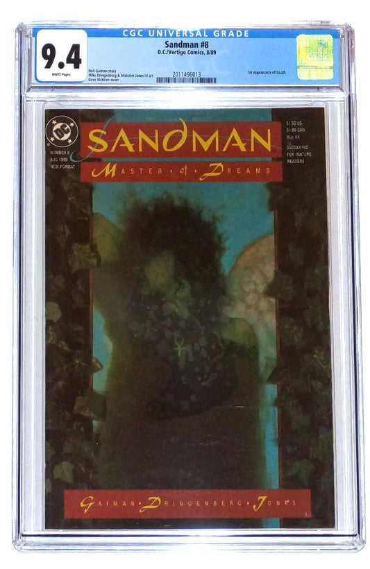 Sandman #8 CGC 9.4 1st Death