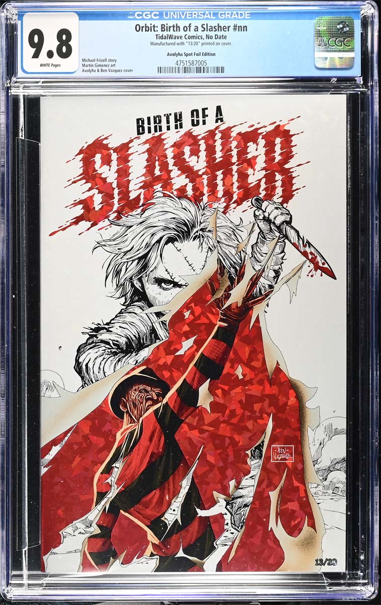 Birth of a Slasher #1 CGC 9.8 Avoltha Crack Ice Spot Foil Variant #13/20